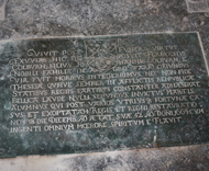 Inscription commemorating Flamock Colbourn